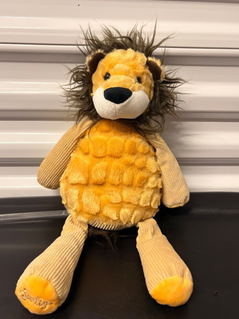 Roarbert the Lion Scentsy Buddy Plush Stuffed Animal Corduroy Legs Fuzzy Mane